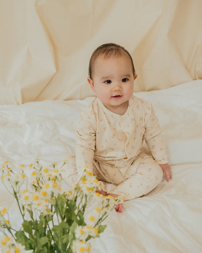 Magnetic Baby Sleepsuit - Still in Bloom Bublotte