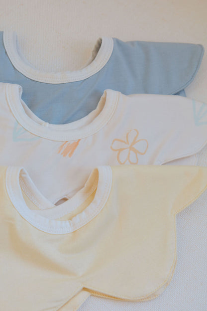 Everyday Waterproof Bibs (Set of 3) - The Gentle Beginnings Edit Bublotte